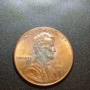 1999 Partial Plated Memorial Lincoln Cent Error?